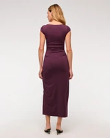 The A&F Zoe Bra-Free Sweetheart Midi Dress