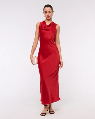 The A&F Julia Slip Cowl Neck Maxi Dress