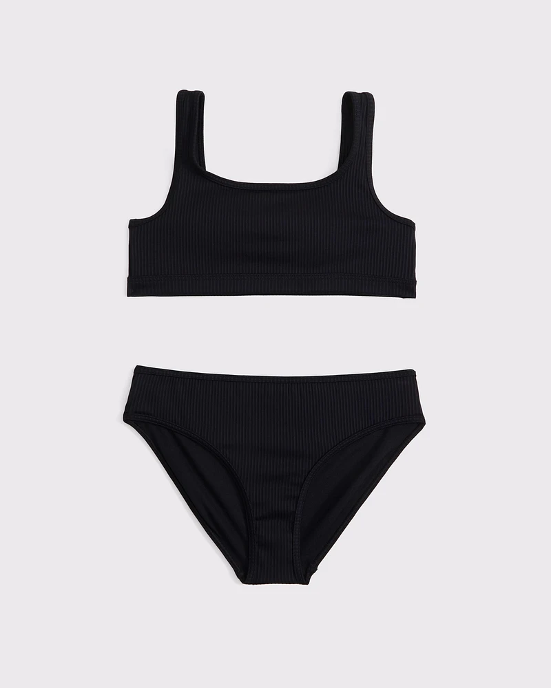 scoopneck two-piece swimsuit