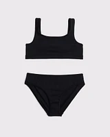 scoopneck two-piece swimsuit