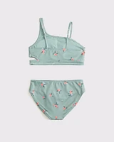 asymmetrical cutout two-piece swimsuit