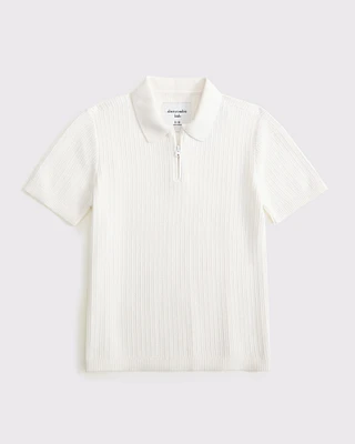 sweater polo quarter-zip