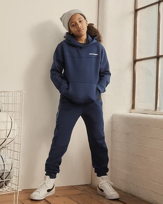 ypb neoknit active logo popover hoodie