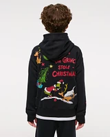 the grinch graphic popover hoodie