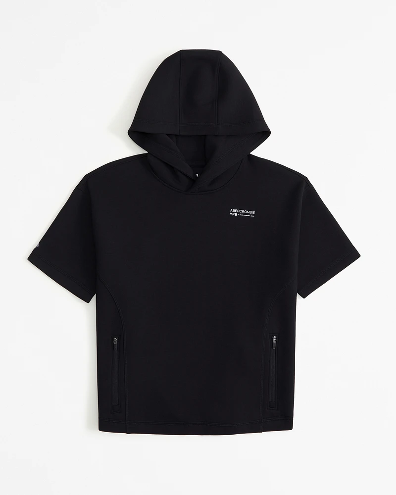 ypb neoknit active logo short-sleeve hoodie