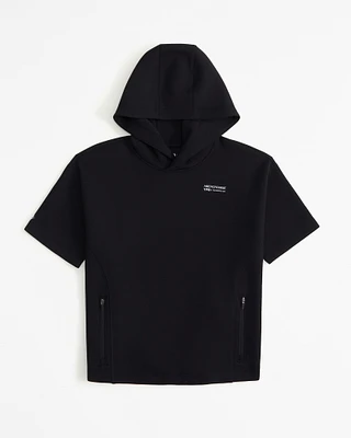ypb neoknit active logo short-sleeve  hoodie