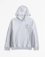 graphic logo popover hoodie