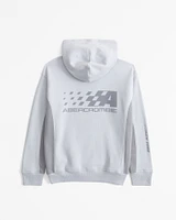 graphic logo popover hoodie