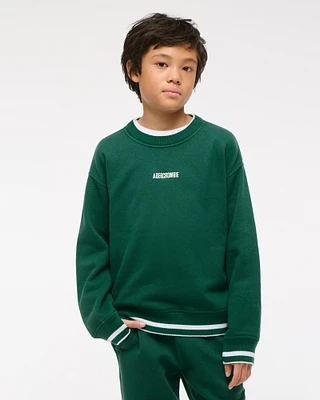boxy logo sweatshirt