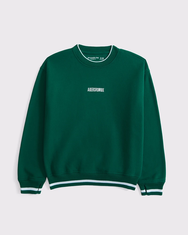 boxy logo sweatshirt