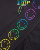 nirvana graphic popover hoodie