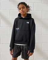 ypb neoknit mlb graphic popover hoodie