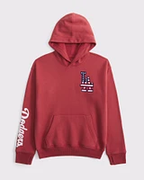 los angeles dodgers graphic popover hoodie