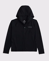 ypb neocool active logo full-zip hoodie
