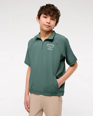abercrombie golf club short-sleeve quarter-zip