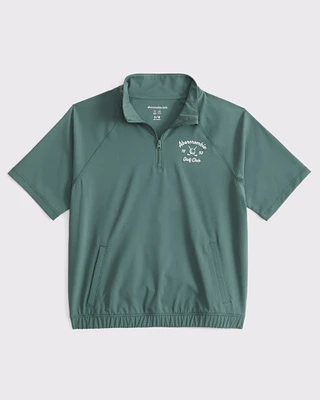 abercrombie golf club short-sleeve quarter-zip