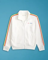 kids pride logo fleece full-zip track jacket