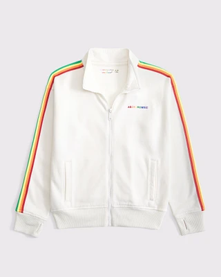 kids pride logo fleece full-zip track jacket