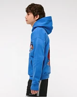 looney tunes graphic popover hoodie