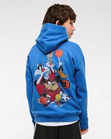looney tunes graphic popover hoodie
