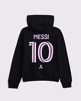 lionel messi graphic full-zip hoodie