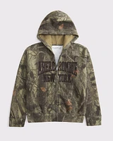 logo full-zip hoodie