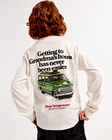 long-sleeve hot wheels graphic tee