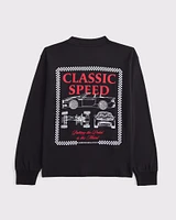long-sleeve graphic logo tee