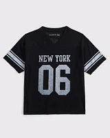 mesh football graphic tee