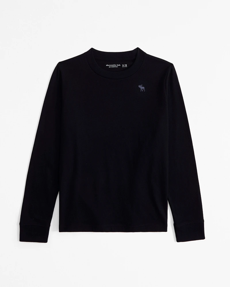 essential long-sleeve icon crew tee