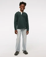 long-sleeve rugby polo