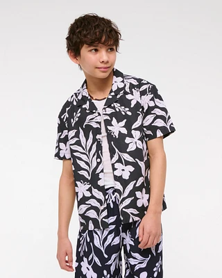 resort short-sleeve poplin shirt