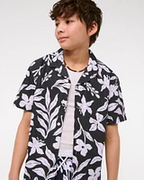 resort short-sleeve poplin shirt