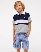 plaid cargo shorts