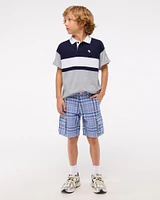 plaid cargo shorts