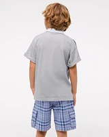 plaid cargo shorts