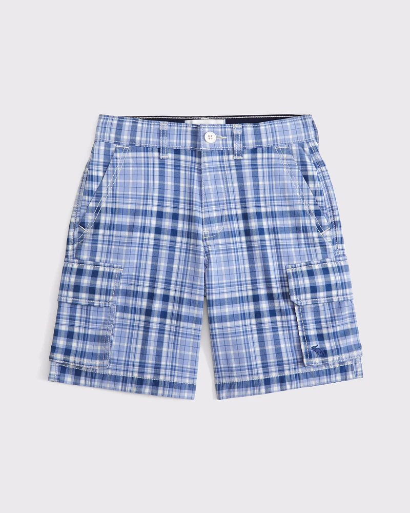 plaid cargo shorts