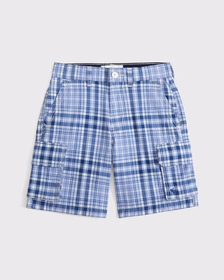 plaid cargo shorts