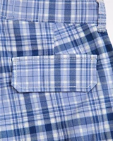 plaid cargo shorts