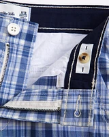 plaid cargo shorts