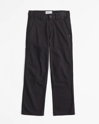 twill baggy workwear pants