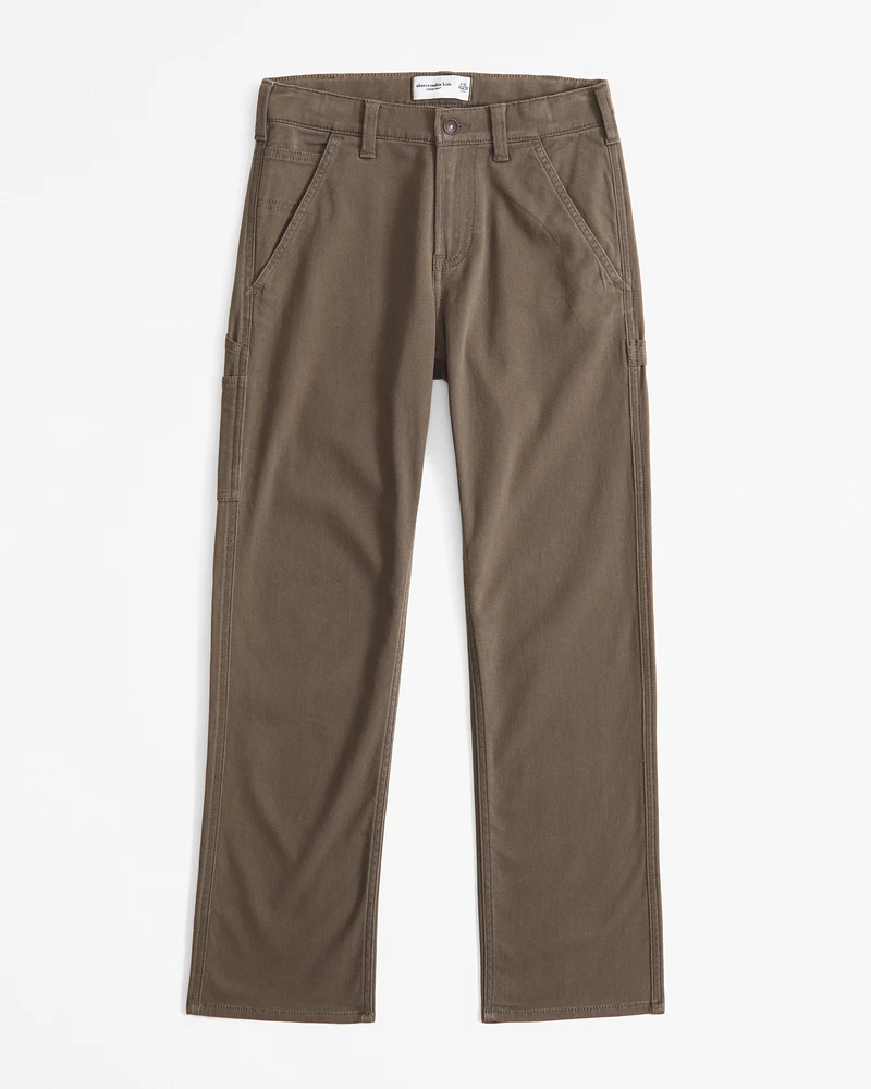 knit twill loose pants