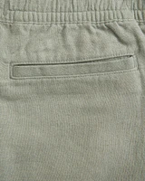 loose linen-blend pull-on pants