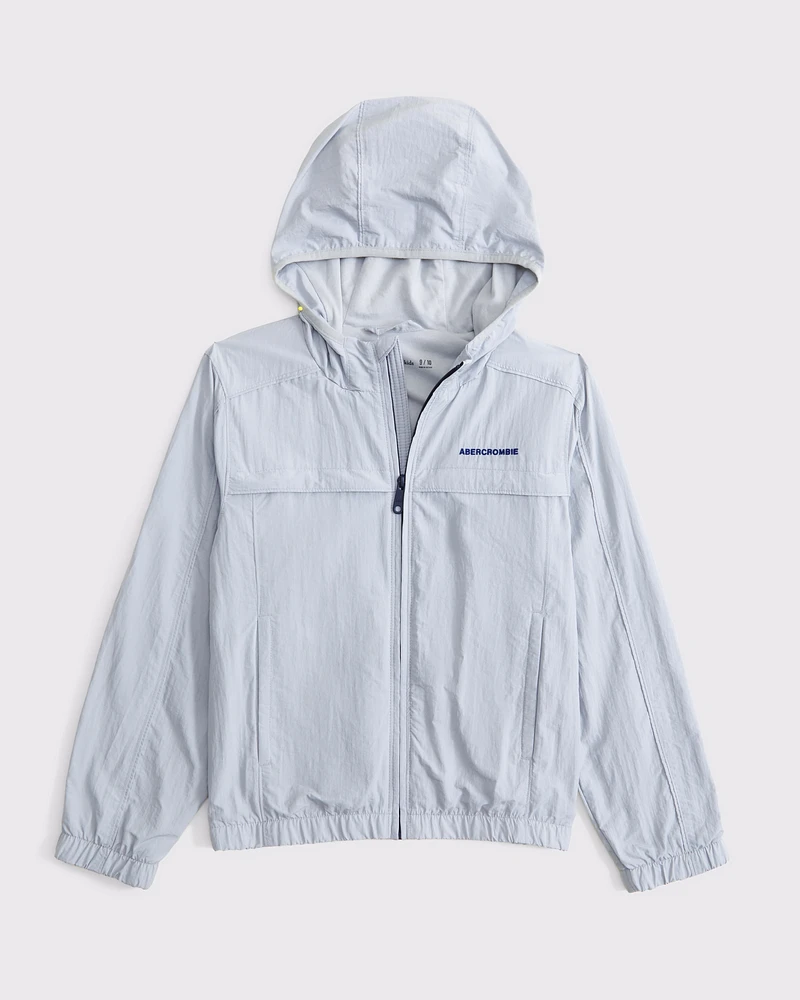 logo nylon windbreaker