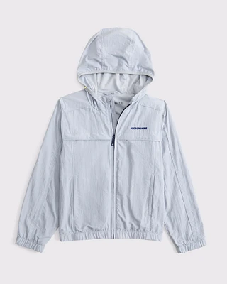 logo nylon windbreaker
