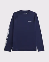 long-sleeve logo rashguard