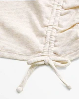 cinched tie rib top