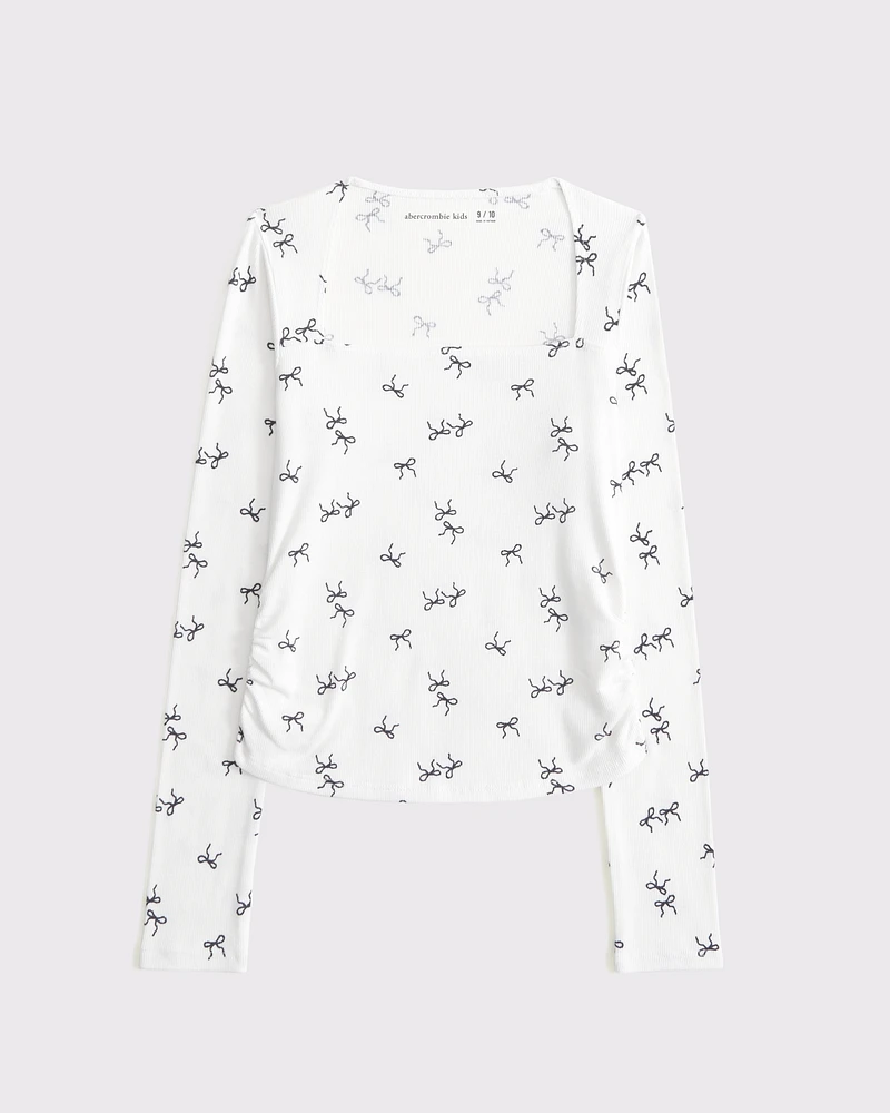 the a&f ava long-sleeve top