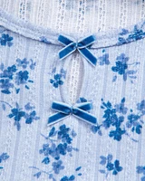 long-sleeve pointelle bow tee