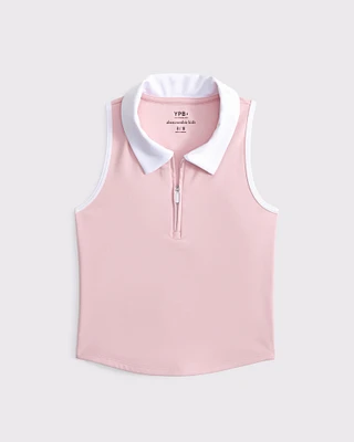 ypb half-zip polo tank
